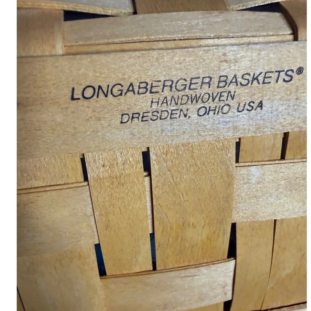Longaberger 2000 Century Celebration Basket Large Serving Tray with Liners 18x12